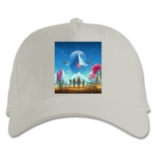 Бейсболка с принтом Ноу Менс Скай Главная Тема - белая