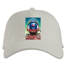 Бейсболка с принтом Ноу Менс Скай Яркий Принт - белая