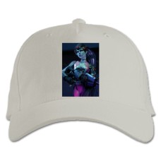 Бейсболка с принтом Овервотч Видоумейкер Герой - белая