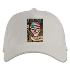 Бейсболка с принтом Пейдей Маска Принт - белая