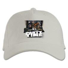Кепка з принтом Пейд Час Вечірки - біла
