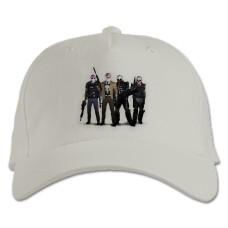 Бейсболка с принтом Пейдей Принт Герои - белая