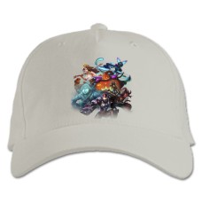 Кепка з принтом Паладин Герої - біла