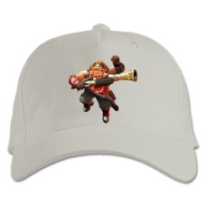 Кепка з принтом Паладин Барік - біла