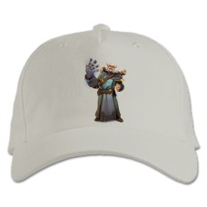 Кепка з принтом Паладин Торвальд - біла