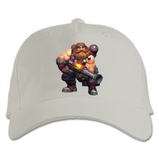 Кепка з принтом Паладин Барік Принт - біла