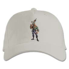 Кепка з принтом Паладин Віктор - біла