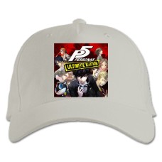 Кепка з принтом Персона 5 Тематика - біла