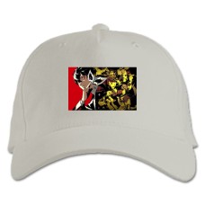 Кепка з принтом Персона 5 Тематика Принт - біла