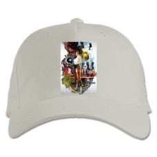 Бейсболка с принтом Портал Тематика - белая