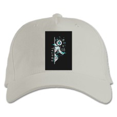 Бейсболка с принтом Портал Принт - белая