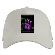 Baseball cap with Print Quake Hand - white