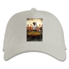 Кепка з принтом Пабг Тематика - біла