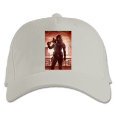 Кепка з принтом Рейнбоу Сікс Сидж Головний Герой - біла