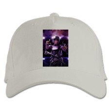 Кепка з принтом Рейнбоу Сікс Сидж Сильна Жінка - біла