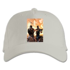Baseball cap with Print Ring Of Elysium Heroes - white