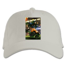 Baseball cap with Print Rocket League Car - white