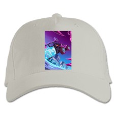 Baseball cap with Print Rocket League Print - white