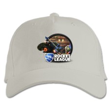 Baseball cap with Print Rocket League Print Logo - white
