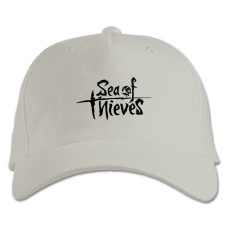 Baseball cap with Print Sea Of ​​Thieves Black Logo - white
