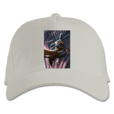 Baseball cap with Print Sekiro Shadow Die Twice Hero Print - white