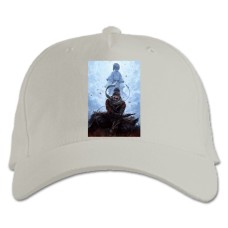 Baseball cap with Print Sekiro Shadow Die Twice Main Hero - white