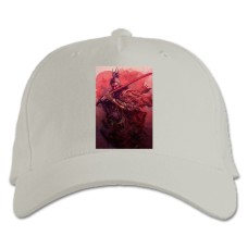Baseball cap with Print Sekiro Shadow Die Twice Cute Hero Print - white