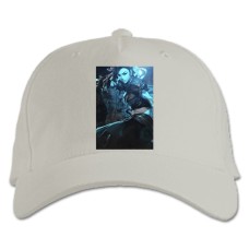 Baseball cap with Print Street Fighter Girl - white