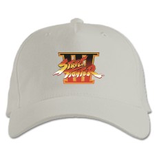 Baseball cap with Print Street Fighter Logo Print - white