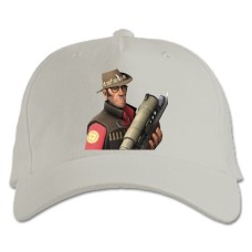 Baseball cap with Print Team Fortress Hero Theme - white