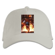 Baseball cap with Print Titanfall Explosion Hero - white