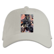 Baseball cap with Print Titanfall Battle Hero Print - white