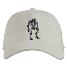 Baseball cap with Print Titanfall Robot Print - white