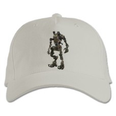 Baseball cap with Print Titanfall Theme Robot Print - white