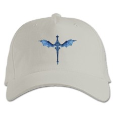 Baseball cap with Print The Elder Scrolls Dragon - white