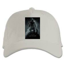 Baseball cap with Print The Elder Scrolls Skyrim Print - white