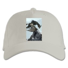 Baseball cap with Print The Elder Scrolls Big Dragon - white
