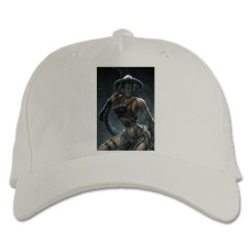 Baseball cap with Print The Elder Scrolls Theme Hero Girl - white
