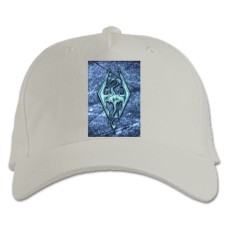 Baseball cap with Print The Elder Scrolls Logo - white