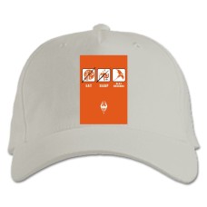 Baseball cap with Print The Elder Scrolls Fun Print - white