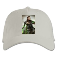 Baseball cap with Print The Elder Scrolls Girl Hero Print - white