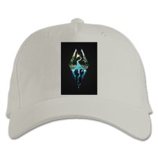 Baseball cap with Print The Elder Scrolls Skyrim Logo Print - white