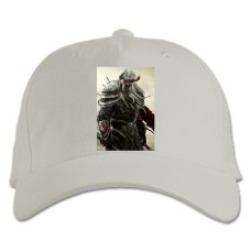 Baseball cap with Print The Elder Scrolls Warrior Print - white