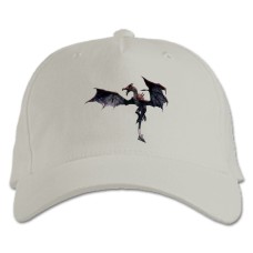 Baseball cap with Print The Elder Scrolls Theme Dragon Print - white