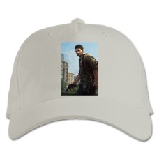Baseball cap with Print The Last Of Us Joel - white