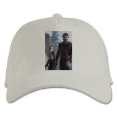 Baseball cap with Print The Last Of Us Main Heroes - white