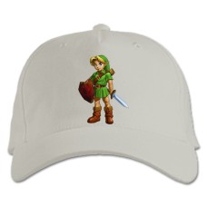 Baseball cap with Print The Legend Of Zelda Hero - white