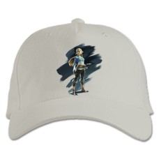 Baseball cap with Print The Legend Of Zelda Hero Print - white