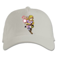 Baseball cap with Print The Legend Of Zelda Hero Magic - white
