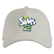 Baseball cap with Print The Sims 2 Logo - white
